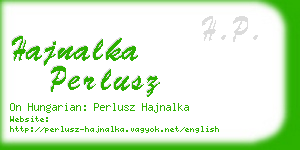 hajnalka perlusz business card